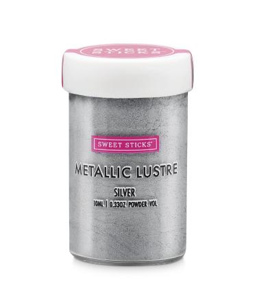 Sweet Sticks Edible Metallic Lustre Dust 4g Silver