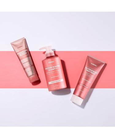 KUNDAL Protein Bonding Set - Violet Muguet | Shampoo 500ml Treatment 250ml No Wash Treatment 50ml | International Shipping Available - Buy Online on GoSupps.com