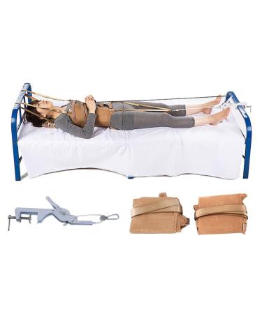 Home use collar extension extension extension portable back-lende vertebrae traction device for the bed improvement in the spinal cable preservation correction easy to wear (XL-XL) Color XL-XL