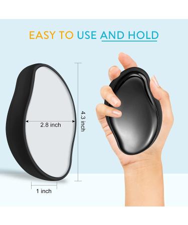 Crystal Hair Remover: Portable Painless Hair Removal for Women - Suitable for Arms, Legs, Back and Any Body Part - Black - Buy Online on GoSupps.com