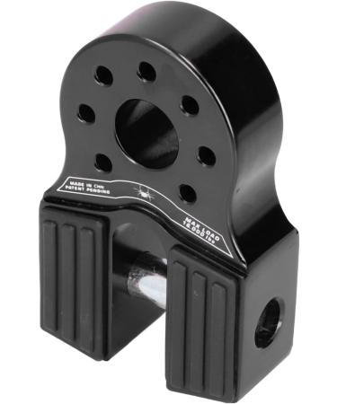 Universal Winch Hook & Shackle Mount - 16 000lb Capacity | Rubber Side Guard | Aluminium Alloy for UTV SUV Pickup (Black - Buy Online on GoSupps.com