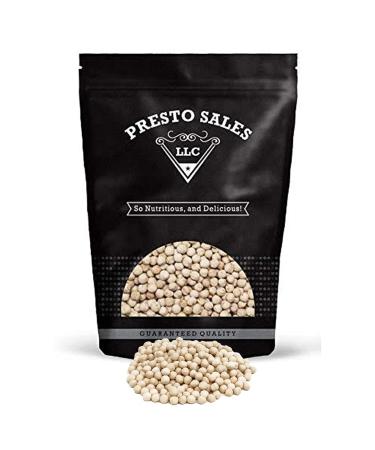 White Roasted Salted Chickpeas - Oil-Free Tasty Snack, Plant-Based Protein, Energy Boost - 5lbs Resealable Bag by Presto Sales LLC - Buy Online on GoSupps.com
