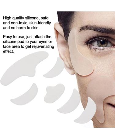 Beauty FaceLift Neck Forehead Eye Smile Anti-Wrinkle Patches Overnight Smoothing Silicone Patches For Face Neck Forehead Eye Smile Fine Lines And Signs Of Aging - Buy Online on GoSupps.com