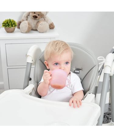 VRCIT Silicone Sippy Cup for Babies and Toddlers | Spill Proof Straw Cup 7oz | Handles and Spout Lid | Grip for 6-12 Months and 1-3 Years | Blue - Buy Online on GoSupps.com