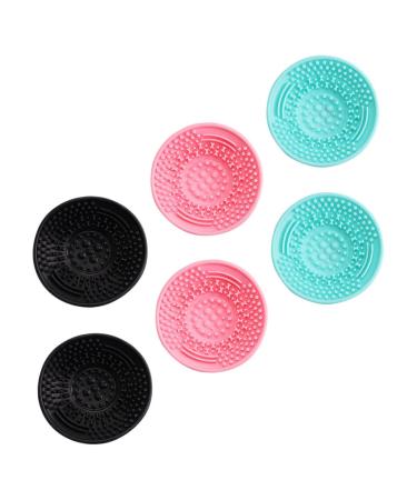 Beaupretty 18 Pcs scrub pad makeup brush cleaner pad cosmetic brush cleaner brush cleaning pad makeup brush mat makeup gadgets foldable brush Beauty Tool Cleaner make up makeup pad