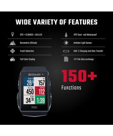 Sigma Sport Rox 11.1 Evo Black | Advanced Wireless GPS Bicycle Computer & Navigation | Outdoor Cycling Tech - Buy Online on GoSupps.com
