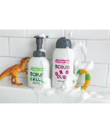 Scrubbington Scrub All 3 in 1 Shampoo Conditioner & Body Wash for Sensitive Skin - 98% Natural Ingredients - 3 x 200ml Pack - Buy Online on GoSupps.com