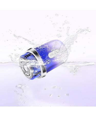 Mini Smart Sensor Electric Shaver - IPX7 Watertight Triple Blade System Efficient Facial Hair Removal - Portable Gradient Blue - Buy Online on GoSupps.com