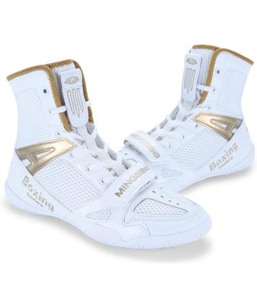Shop Adoff Unisex Boxing Shoes - Men s & Women s Muay Thai Taekwondo & Martial Arts Training Footwear - Breathable White Gold (EU Sizes 46-47) - Buy Online on GoSupps.com