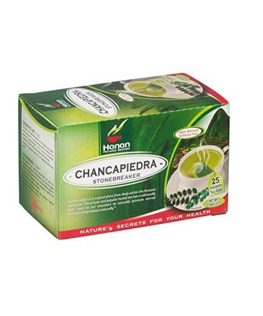 Stone Breaker Chanca Piedra Herbal Tea - 100% Naural from Peru ( 25 Tea Bags ) Natural Kidney Cleanse & Gallbladder Stones Support Detoxify Urinary Tract, Flush Impurities, Clear Urinary System 25 Count (Pack of 1)