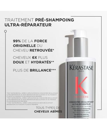 K RASTASE Premi re - Pre-Shampoo Treatment - Ultra-Repairing Decalcifying Concentrate - Deep Repairs - Innovative Formula With Citric Acid & Glycine - Sulfate-Free - Damaged Hair - 250 ml - Buy Online on GoSupps.com