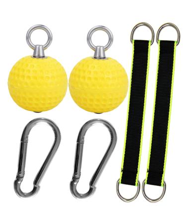 Hapinary 1 set of grip training ball door clamp ba grip training balls neutral handles handles for the gym inside Powerball sports goods handle ball coach PU