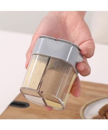 WALFREW 4 in 1 Plastic Transparent Multi-Grid Spice Dispenser Multi-Grid Spice Jars Travel Transparent Seasoning Jars for Home Restaurant Barbecue - Buy Online on GoSupps.com