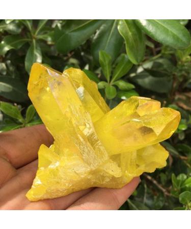 Natural Crystal Rough Natural Beautiful Citrate Plated Quartz Crystal Clusters - Buy Online on GoSupps.com