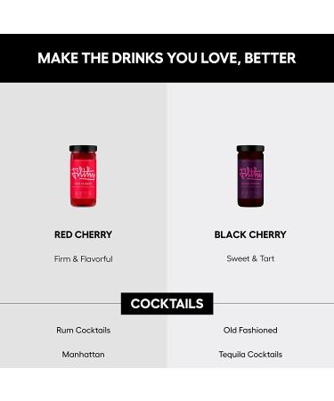 Filthy Black Amarena Cocktail Cherries - 45oz Tin with 170 Cherries - Buy Online on GoSupps.com