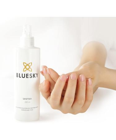 Bluesky 3 in 1 - Nail Dehydrator Hand Sanitiser Spray and Cleanser For Nails and Surfaces Antibacterial Cleanser 99.9 Percent Isopropyl Alcohol 250 ml - Buy Online on GoSupps.com