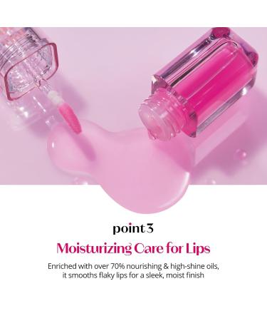 ETUDE Dear Darling Oil Tint #2 Plum Berry - Hydrating Lip Oil & Gloss | Moisturizing Non-Sticky Tint for Dry Lips | K-Beauty Essentials - Buy Online on GoSupps.com
