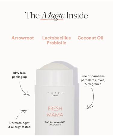 HATCH Clean Deodorant | Pregnancy Safe, Baking Soda & Aluminum Free for Hormonal Skin | Plant-Based & Naturally Scented 3oz Stick - Buy Online on GoSupps.com