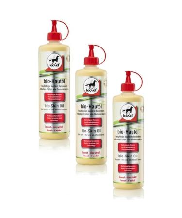 RL24 Leovet - organic skin oil for horses |Skin care for itching summer eczema & dry skin |Posle remotion for strengthening the skin |Skin lotion with organic sulfur fluid |3 x 500 ml (3 Set)