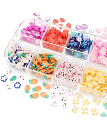 3D Flakes Manicure Easter Bunny Design Clay Slices Easter Day Eggs Polymer Nail Sequins - Buy Online on GoSupps.com