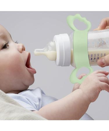 Toddmomy 4pcs Baby Bottle Handle - Wide-Neck Nursing Bottle Holder with Safety Teether - Buy Online on GoSupps.com