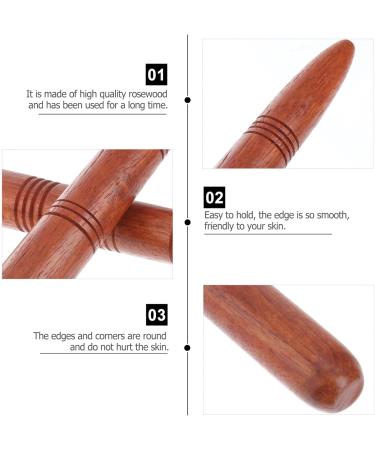 Gatuida 2pcs Wooden Body Scraper Roller Sticks Acupuncture Massage Tools for Foot Back & Full Body Shaping | International Shipping Available - Buy Online on GoSupps.com