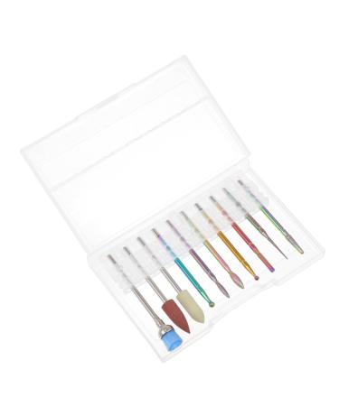 POPETPOP 1 Set Nail Polisher Handpiece File Electric Nail File for Nail Drill bit Accessory Russian Cleaning Tool Nail Drill Accessories Nail Pen Alloy Tungsten Steel Manicure
