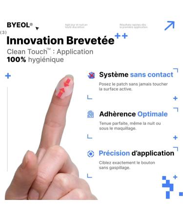 Byeol Patch Anti-Boutons Invisibles Hydrocollo des 36 Patchs Ultra-Fins Translucides Action Rapide Application Sans Contact Clean Touch - Buy Online on GoSupps.com