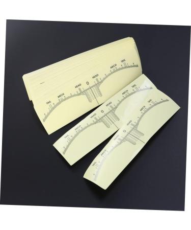 Beavorty 300 PCS transparent stickers eyebrow stencil positioning microblading measuring tool ruler seal - Buy Online on GoSupps.com