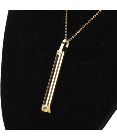 Stress Relief Mindful Breathing Necklace Anxiety Necklace Breathwork Tool for Anxiety Relief Breathing Exercises Meditation Relaxation Calming Down Slowing The Breath(Gold) - Buy Online on GoSupps.com