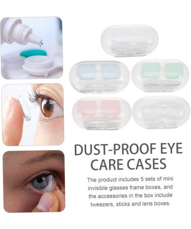 Lalafina 5-Sentence Push Glasses Case - Premium Storage Solution for Contact Lens Containers & Glasses Holders | Perfect for Travel & Organization - Buy Online on GoSupps.com