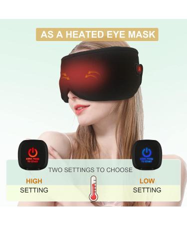 UNCN Sleep Headphones - Bluetooth Wireless Over-Ear Noise Cancelling Earbuds for Autism, Sleep Mask, and Dark Circles - Women's Cozy Black Headband - Buy Online on GoSupps.com