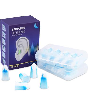 Concert Ear Plugs for Noise Reduction - 40dB Sleeping & Travel Earplugs - 10 Pairs C-blue - Buy Online on GoSupps.com
