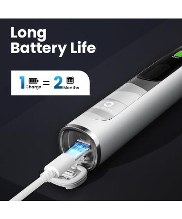 Oclean X10 Smart Sonic Electric Toothbrush - 5 Brushing Modes - 3h Quick Charge - 60 Days Battery Life - IPX7 Grey - Buy Online on GoSupps.com