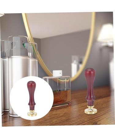 WOONEKY 2 Pcs Dispensing Plate Tool Vintage Wax Seal Stamp Handle Cosmetic Accessory Stamper Wooden Handle - Buy Online on GoSupps.com