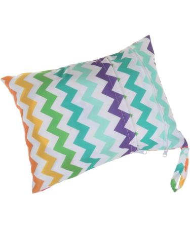FENICAL Stylish Mom Infant Diaper Bag - Waterproof Reusable Nappy Bag with Dual Zipper Rainbow Design - Buy Online on GoSupps.com