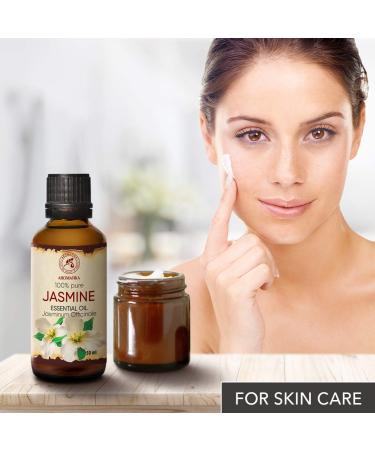 Pure Jasmine Oil 50ml - Jasminum Officinale - Aromatherapy Relaxation & Calm Sleep - Etheric Fragrance for Diffusers & Lamps - Buy Online on GoSupps.com