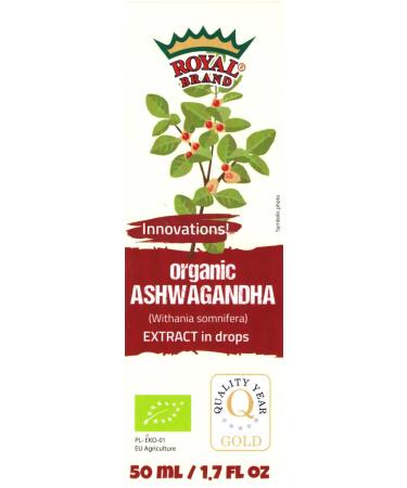Organic Ashwagandha - extract drops / 50 ml / 50 ml
