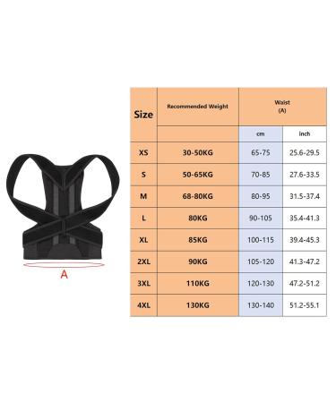 Posture Corrector for Men&Women Back Brace Posture Corrector-Adjustable Breathable Back Straightener Back Corrector Posture Improve and Neck Back Shoulder Pain Relieve (L Black) Large Black - Buy Online on GoSupps.com