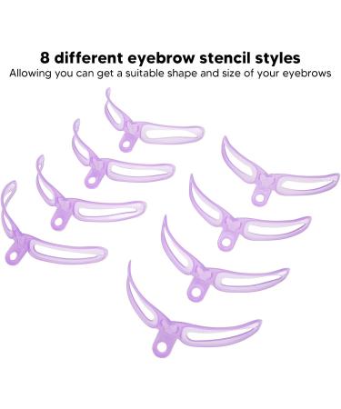 Eyebrow Stencil Shaper Kit 4 Set Eyebrow Stencil Tools 8 Styles Reusable Wearable Beginners Eyebrow Template with Strap - Buy Online on GoSupps.com