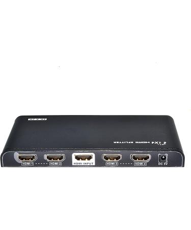 Orei 1x4 HDMI Splitter 4 Ports 4K 60Hz Ultra HDCP 2.2 3D EDID Control HDY-104 - Buy Online on GoSupps.com