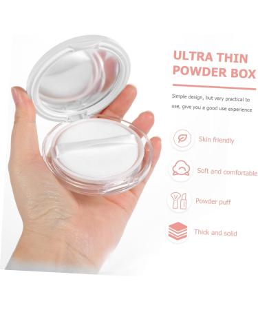 FRCOLOR Powder Puff Case 2 Sets Boxes Powder Box Makeup Containers Powder Puff Drying Rack Powder Storage Case Mix Clamshell - Buy Online on GoSupps.com