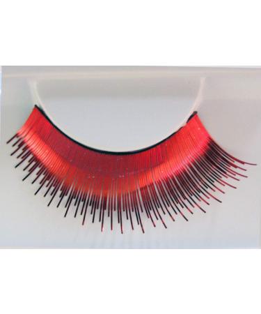 Eulenspiegel Metallic Red Artificial Eyelashes & Special Glue - Perfect for Carnival & Theme Parties - Buy Online on GoSupps.com