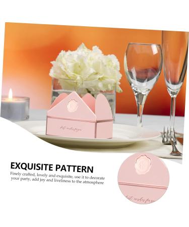 HOMSFOU 20 Pcs Candy Gift Box Birthday Gift Boxes Retro Decor Pink Decor Chocolates Wedding Party Favor Boxes Cupcake Holder Stand Container Bags Pink Paper Baby Personality Small Envelope 1 count (Pack of 1) Pink - Buy Online on GoSupps.com