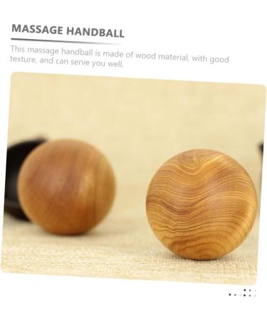 Ultechnovo Wooden Massage Balls - 2 Pack Acupressure Therapy & Meditation Device for Hand & Body Relaxation - Buy Online on GoSupps.com