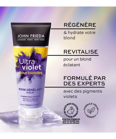 JOHN FRIEDA Ultra Violet pour Blond Soin D m lant Violet 250ml (Lot de 2) Violet 250 ml (Lot de 2) - Buy Online on GoSupps.com