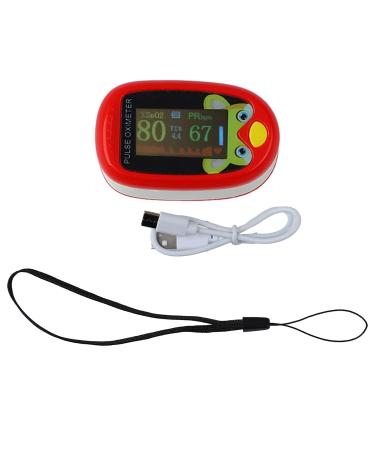 Finger Pulse Oximeter SPO2 Monitor for Kids - Portable Oxygen Sensor with 6 Modes and Auto Shutdown (Red) - Buy Online on GoSupps.com