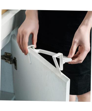 Zerodeko 3pcs Hook up Clothes Rack Over The Door Towel Rack Cabinet Door Towel Rack Clip-on Rack White Abs - Buy Online on GoSupps.com