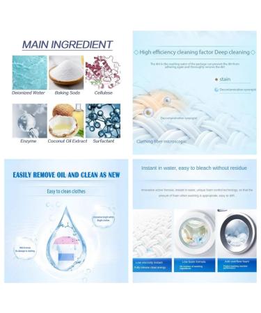 Active Enzyme Laundry Stain Remover White Shirt Guardian Garment Stubborn Stain Cleaner Oil Remover Active Enzyme Clothing Stain Remover Enzyme Laundry Stain Remover (Purple 3pcs) Purple 3pcs - Buy Online on GoSupps.com