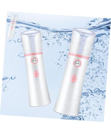 PLAFOPE 1pc Face Humidifier for Dry Skin Nano Steamer White Portable Face Humidifier 14.1x4cm - Buy Online on GoSupps.com